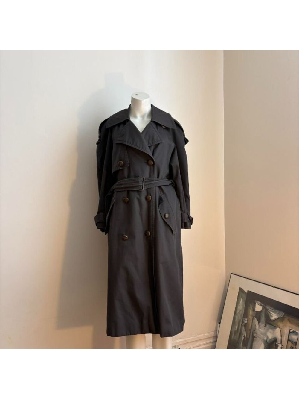 Double-Breasted Trench Coat — Laurèl, Vintage, Made in Germany